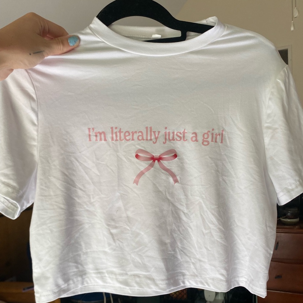 I’m Just a Girl tee coquette
